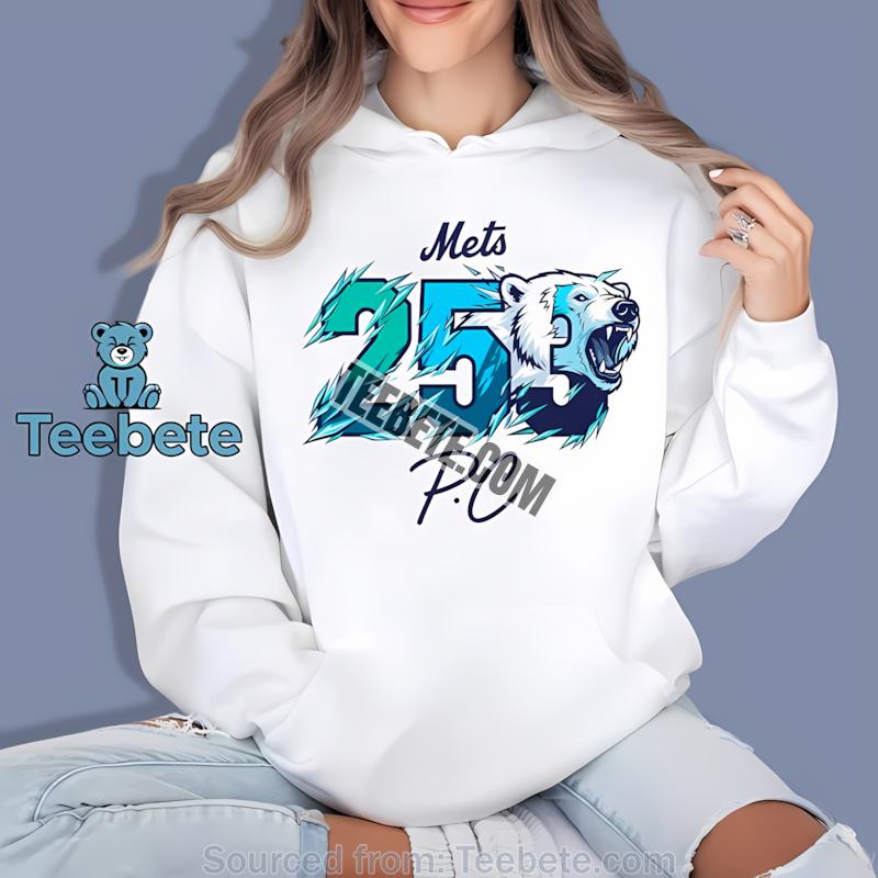 Mets 253 Polar Bear Signature Baseball Hoodie Mets 253 Polar Bear Signature Baseball Hoodie