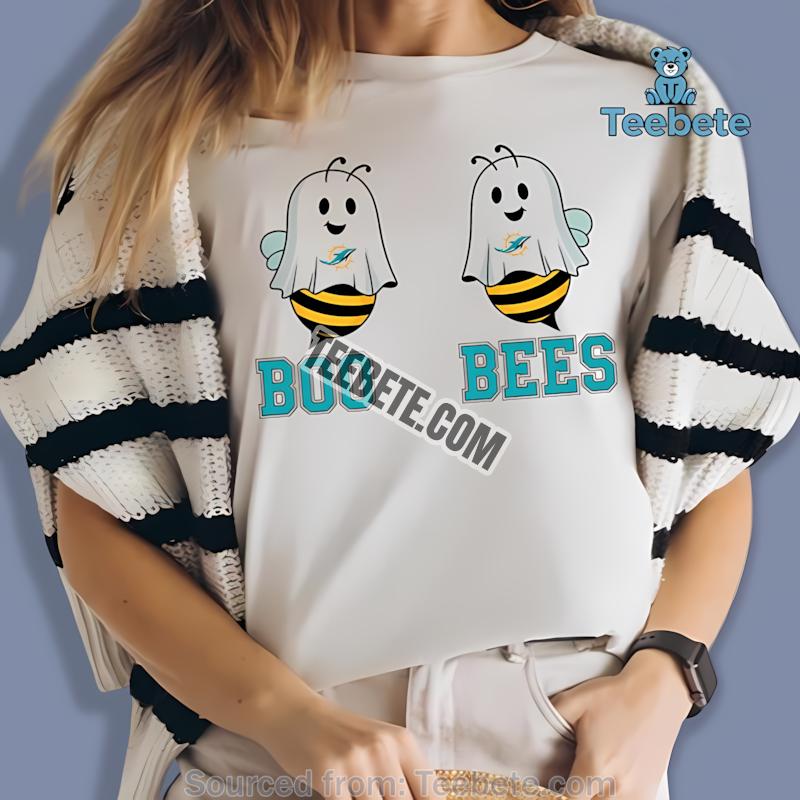 Miami Dolphins Boo Bees Halloween Shirt
