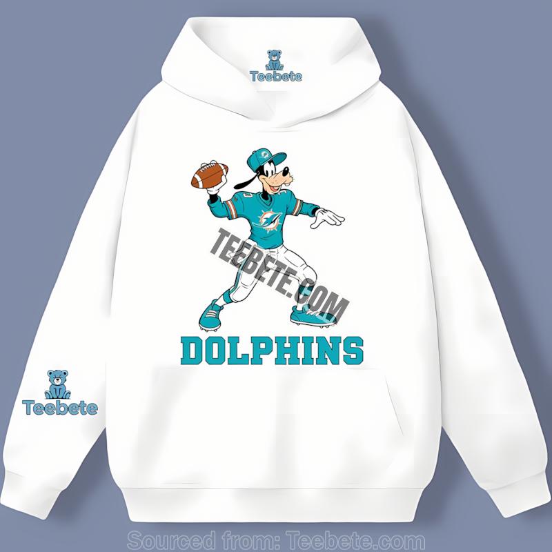 Miami Dolphins Goofy Football Quarterback Hoodie Miami Dolphins Goofy Football Quarterback Hoodie