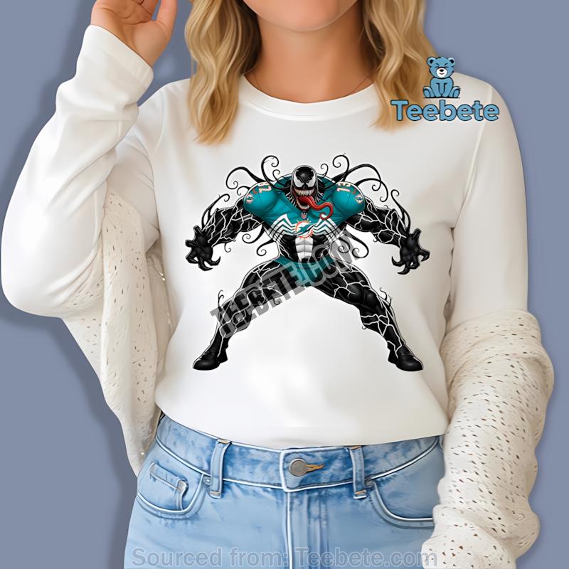 Miami Dolphins Halloween Venom Long Sleeve Miami Dolphins Halloween Venom Long Sleeve
