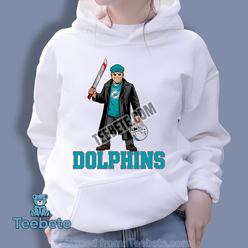 Miami Dolphins Jason Voorhees Halloween Vintage Hoodie Miami Dolphins Jason Voorhees Halloween Vintage Hoodie