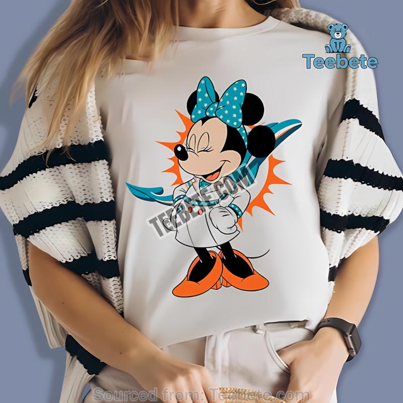 Miami Dolphins Minnie Mouse Shirt