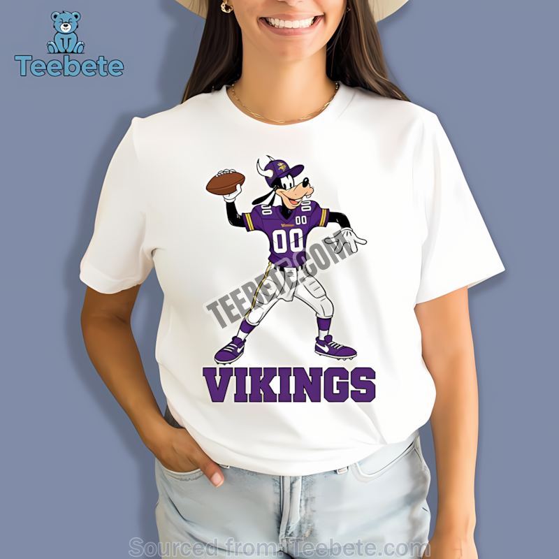 Minnesota Vikings Goofy Football Quarterback Shirt