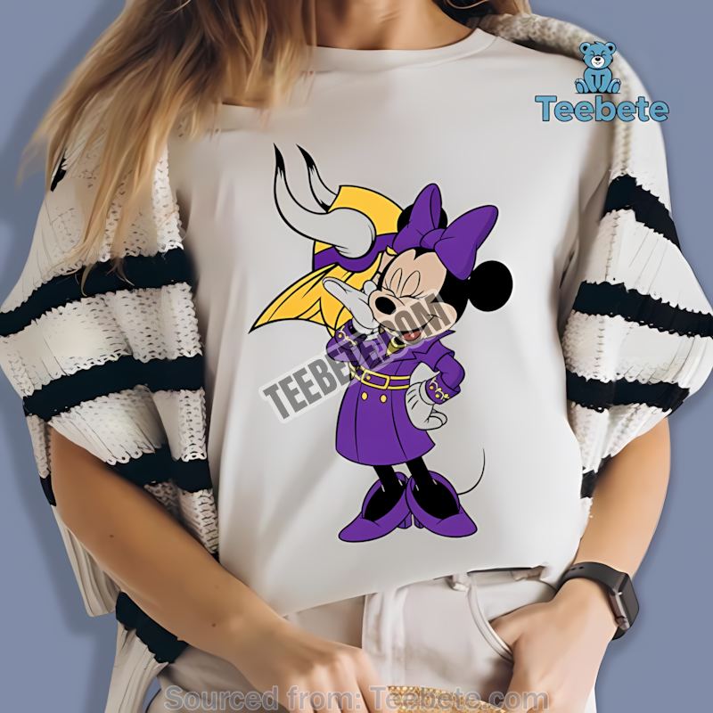 Minnesota Vikings Minnie Mouse Football Fan Shirt