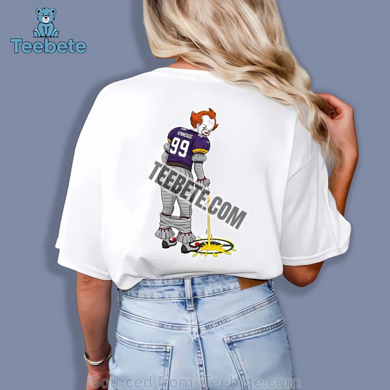 Minnesota Vikings Pennywise Halloween Packers Rivalry Shirt