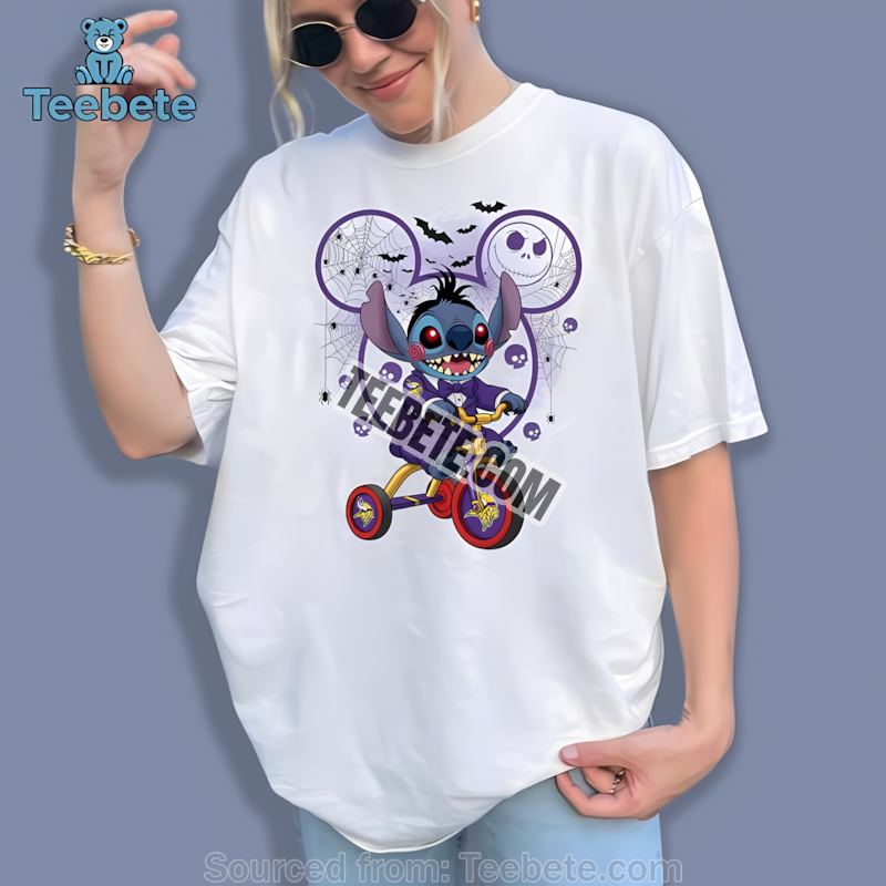 Minnesota Vikings Stitch Saw Halloween Horror Shirt