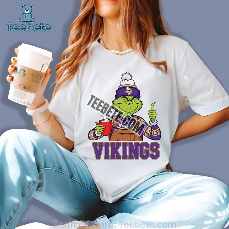 Minnesota Vikings The Grinch Winter Cocoa Holiday Shirt