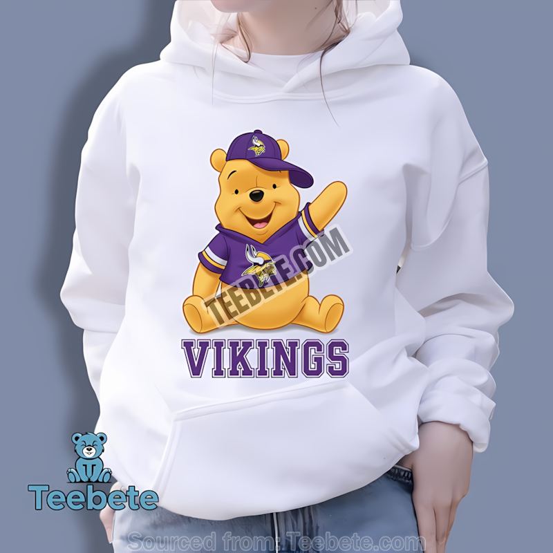 Minnesota Vikings Winnie The Pooh Football Spirit Hoodie Minnesota Vikings Winnie The Pooh Football Spirit Hoodie