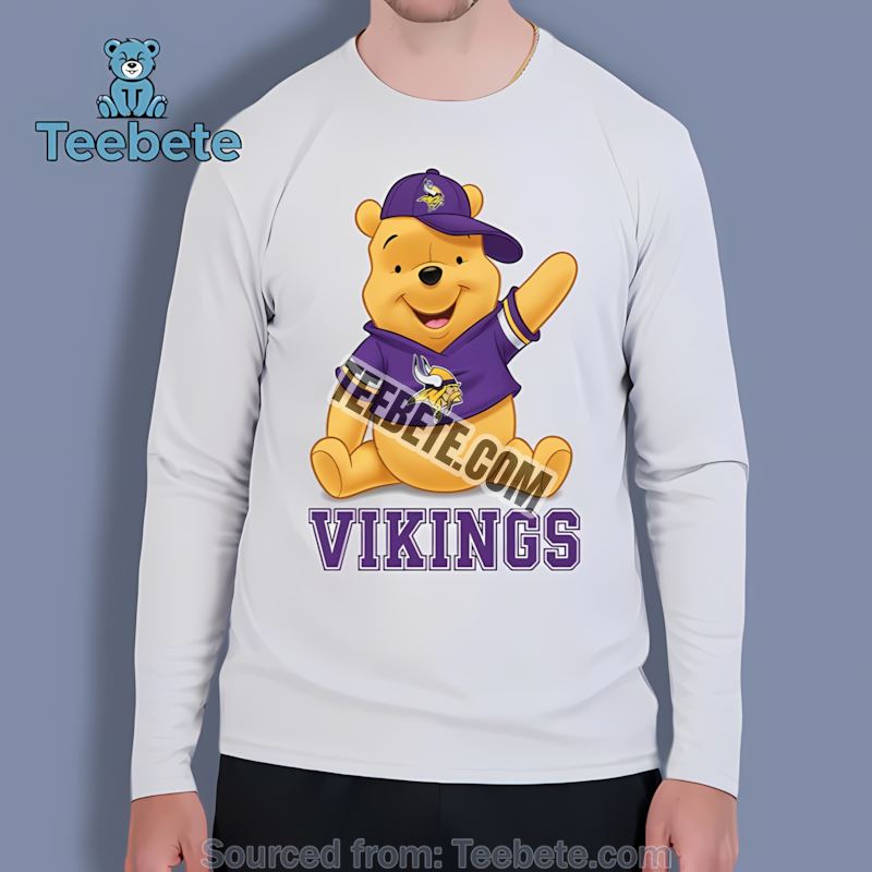 Minnesota Vikings Winnie The Pooh Football Spirit Long Sleeve Minnesota Vikings Winnie The Pooh Football Spirit Long Sleeve