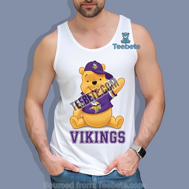 Minnesota Vikings Winnie The Pooh Football Spirit Tanktop Minnesota Vikings Winnie The Pooh Football Spirit Tanktop