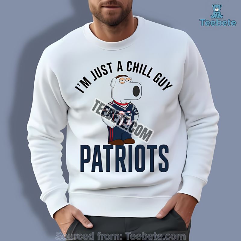 New England Patriots Brian Griffin Chill Guy Long Sleeve New England Patriots Brian Griffin Chill Guy Long Sleeve