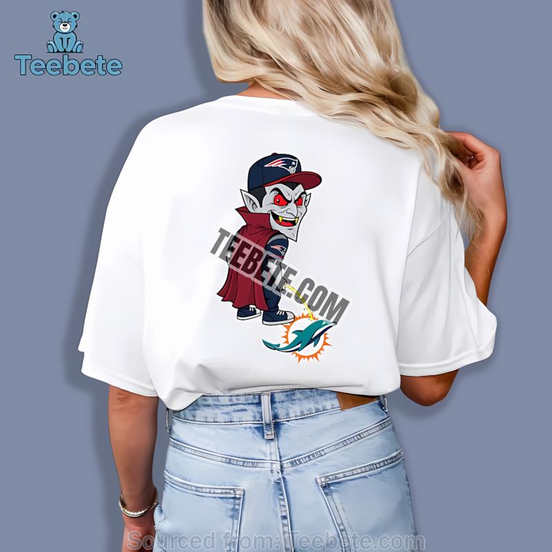 New England Patriots Dracula Miami Dolphins Rivalry Shirt