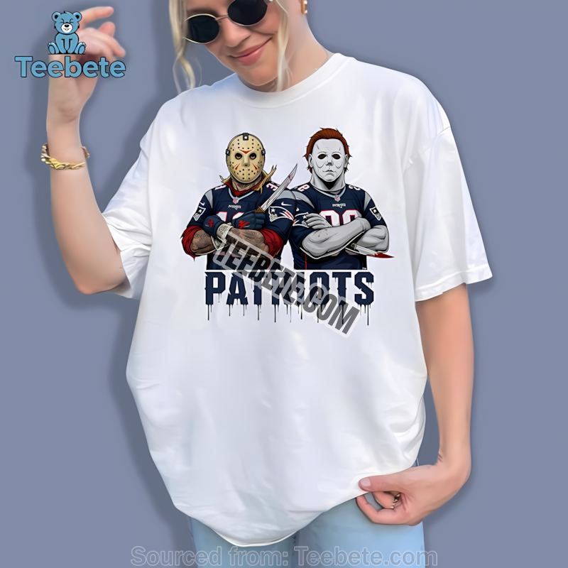 New England Patriots Jason Voorhees Michael Myers Horror Shirt