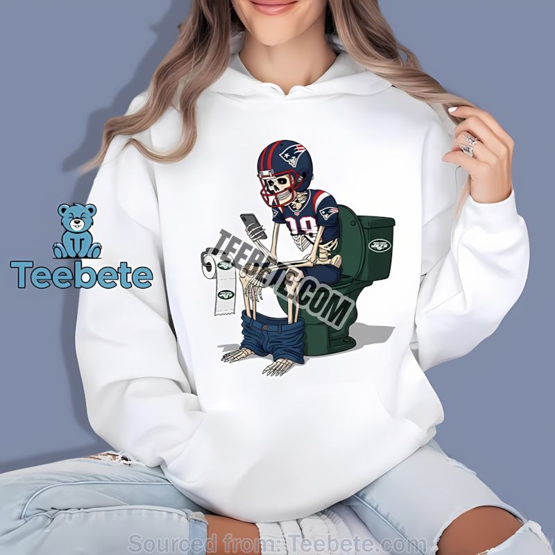 New England Patriots Skeleton Toilet Jets Rivalry Hoodie New England Patriots Skeleton Toilet Jets Rivalry Hoodie