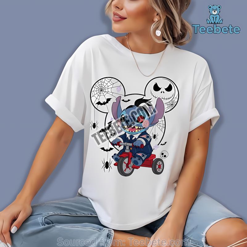 New England Patriots Stitch Saw Halloween Horror Shirt