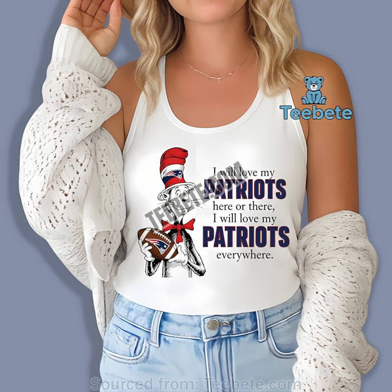 New England Patriots The Cat In The Hat Love Everywhere Tanktop New England Patriots The Cat In The Hat Love Everywhere Tanktop