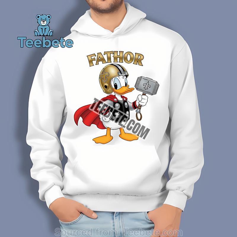 New Orleans Saints Donald Duck Fathor Dad Hoodie New Orleans Saints Donald Duck Fathor Dad Hoodie