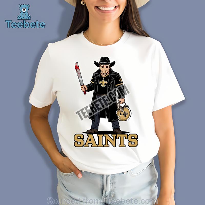 New Orleans Saints Jason Voorhees Halloween Horror Shirt