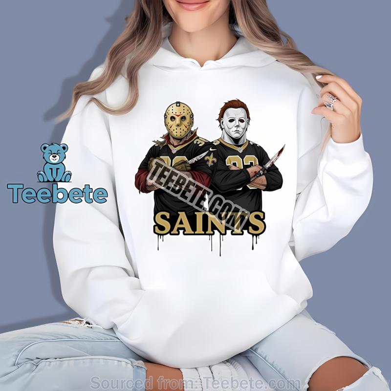 New Orleans Saints Jason Voorhees Michael Myers Horror Hoodie New Orleans Saints Jason Voorhees Michael Myers Horror Hoodie