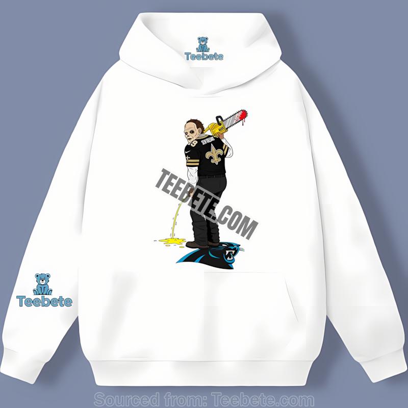 New Orleans Saints Leatherface Carolina Panthers Rivalry Hoodie New Orleans Saints Leatherface Carolina Panthers Rivalry Hoodie