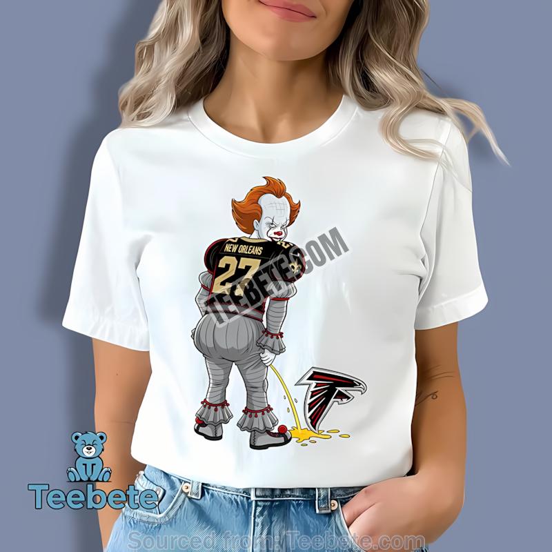 New Orleans Saints Pennywise Atlanta Falcons Rivalry Halloween Shirt