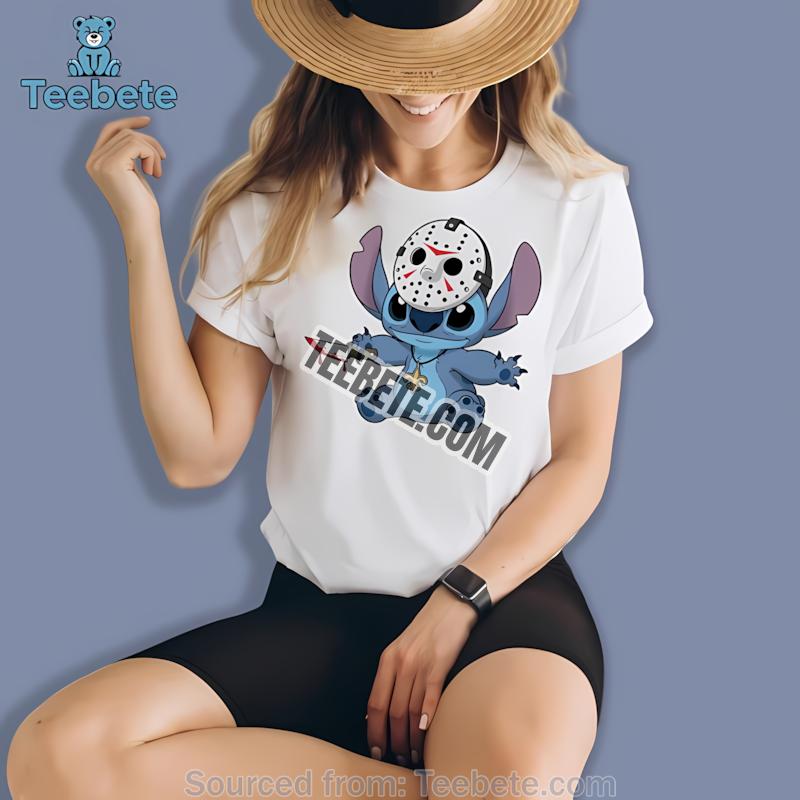 New Orleans Saints Stitch Jason Mask Halloween Shirt