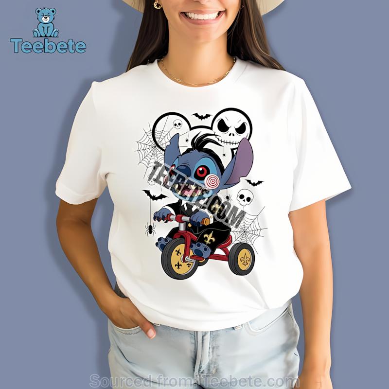 New Orleans Saints Stitch Saw Halloween Shirt