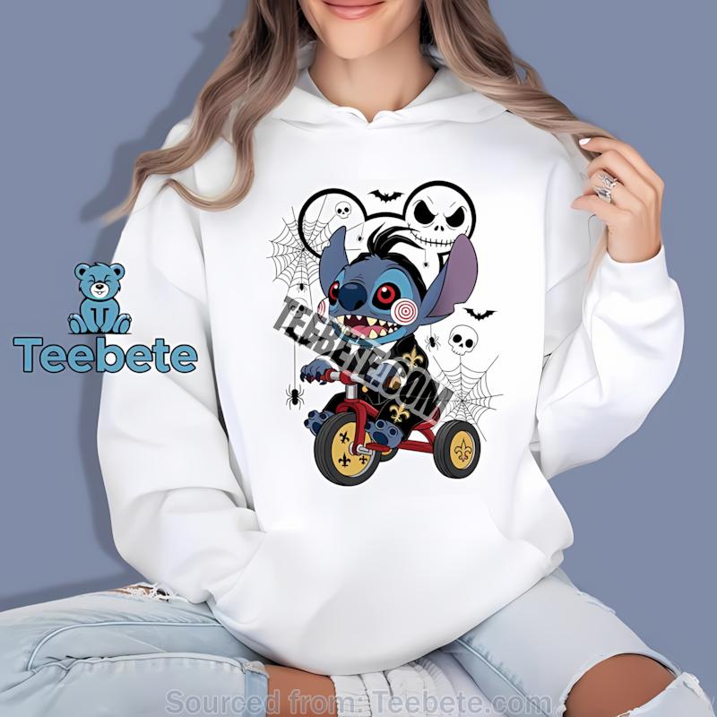 New Orleans Saints Stitch Saw Halloween Hoodie New Orleans Saints Stitch Saw Halloween Hoodie