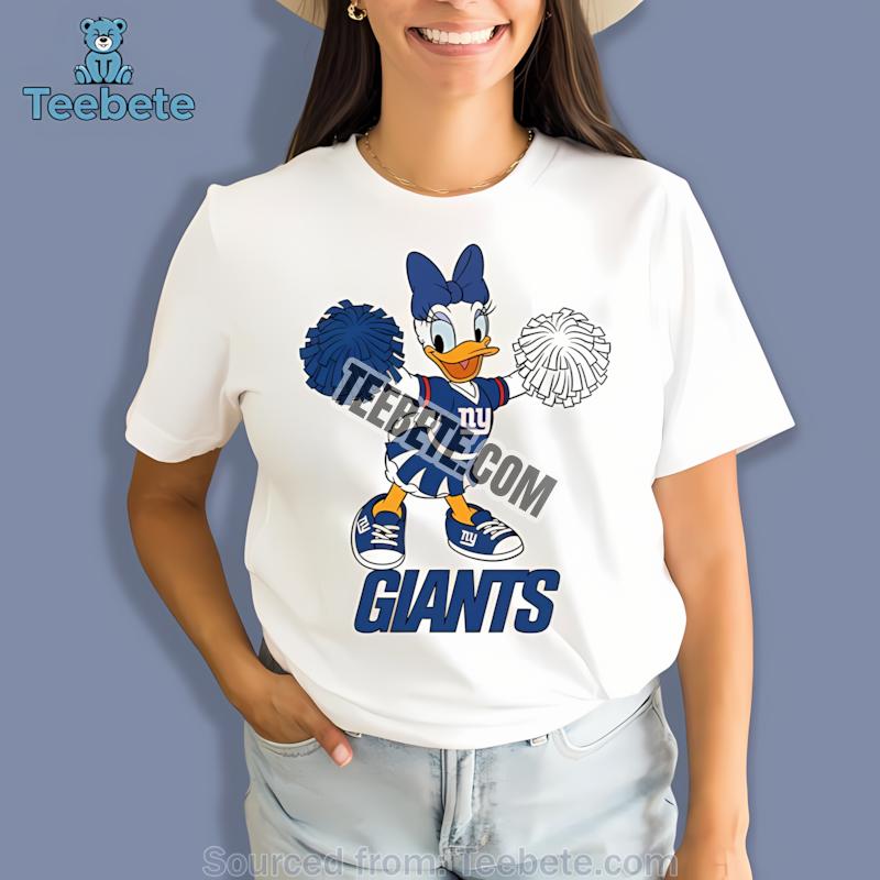 New York Giants Daisy Duck Cheerleader Shirt