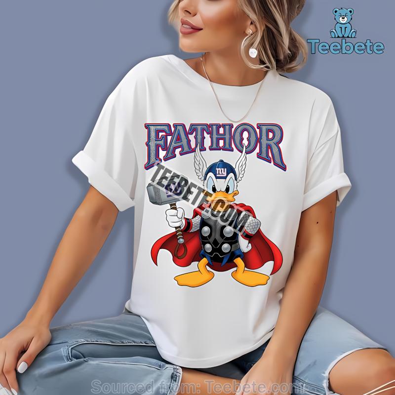 New York Giants Donald Duck Fathor Shirt