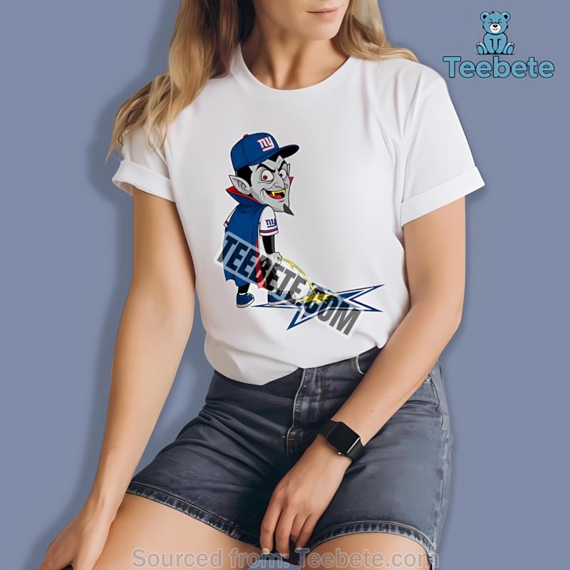 New York Giants Dracula Dallas Cowboys Rivalry Halloween Shirt