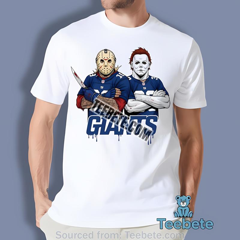 New York Giants Jason Voorhees Michael Myers Horror Shirt