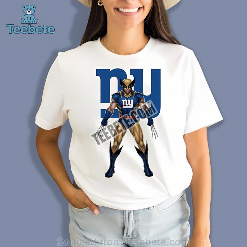 New York Giants Marvel Wolverine Shirt