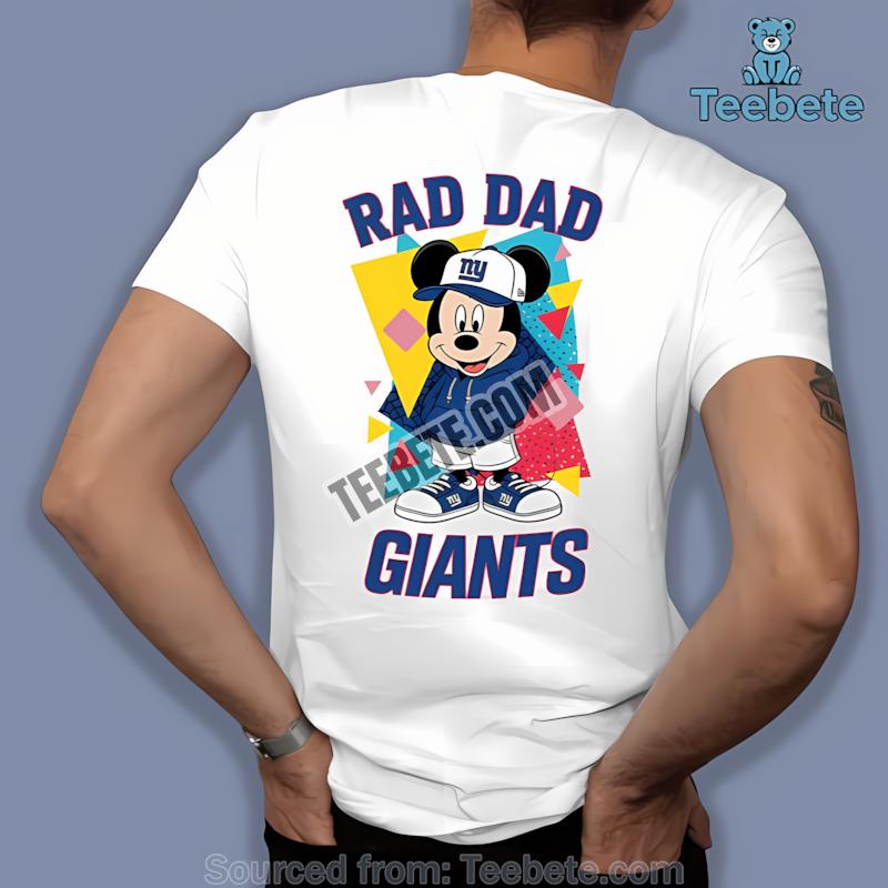 New York Giants Mickey Mouse Rad Dad Shirt