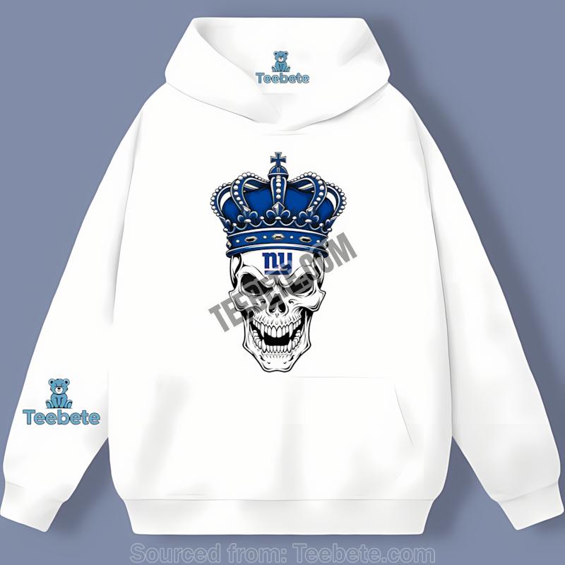 New York Giants Skull Crown Dark Grunge Hoodie New York Giants Skull Crown Dark Grunge Hoodie