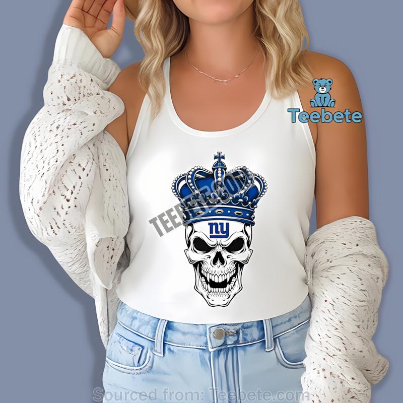 New York Giants Skull Crown Dark Grunge Tanktop New York Giants Skull Crown Dark Grunge Tanktop