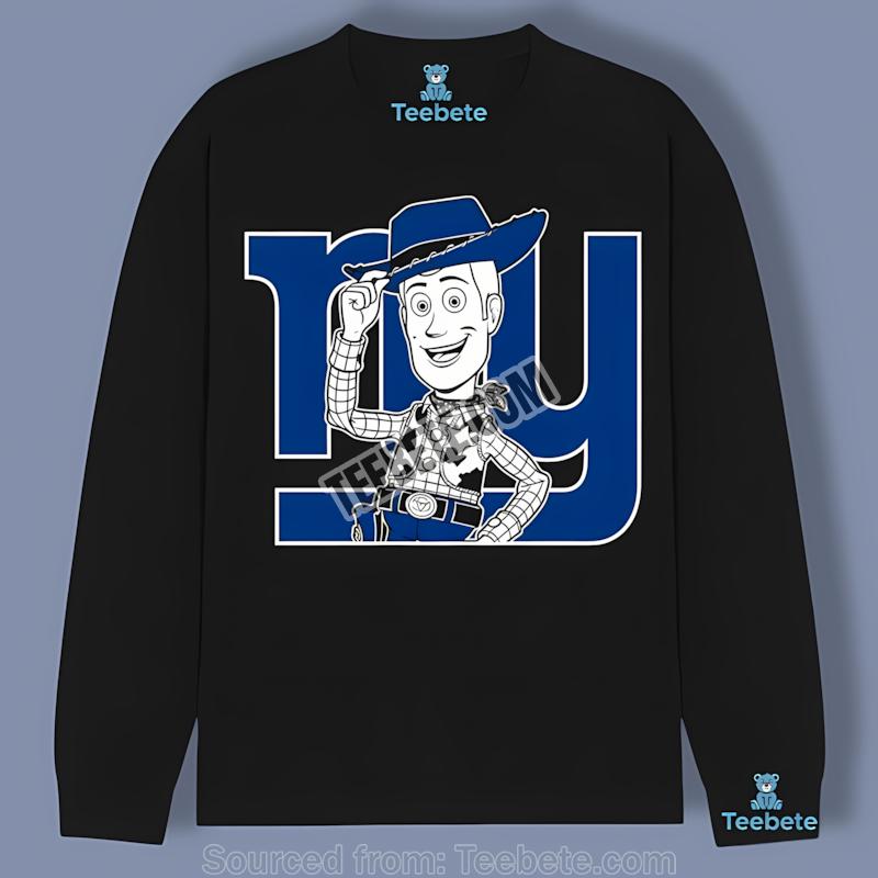 New York Giants Woody Toy Story Character Long Sleeve New York Giants Woody Toy Story Character Long Sleeve