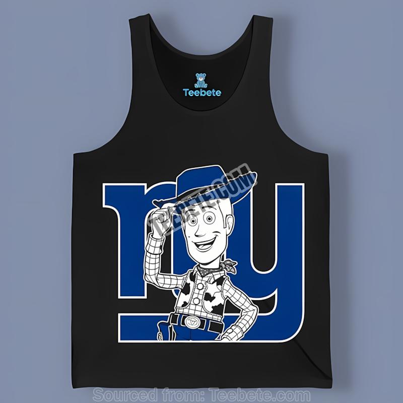 New York Giants Woody Toy Story Character Tanktop New York Giants Woody Toy Story Character Tanktop