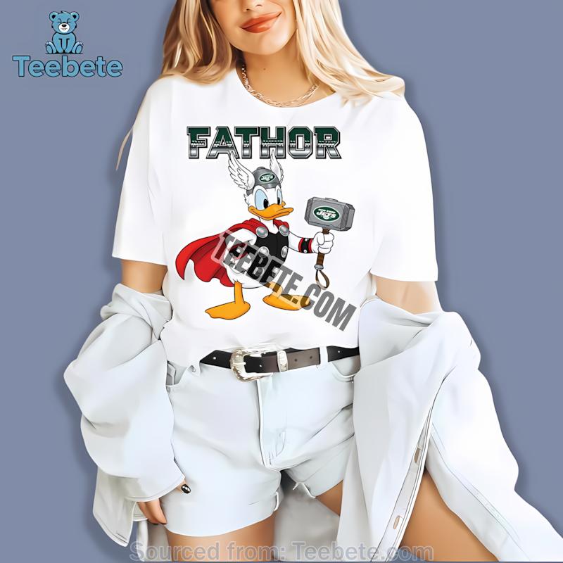 New York Jets Donald Duck Fathor Shirt