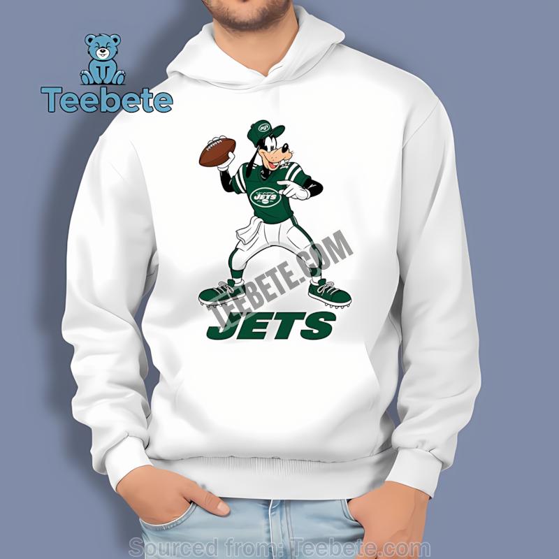 New York Jets Goofy Football Quarterback Hoodie New York Jets Goofy Football Quarterback Hoodie