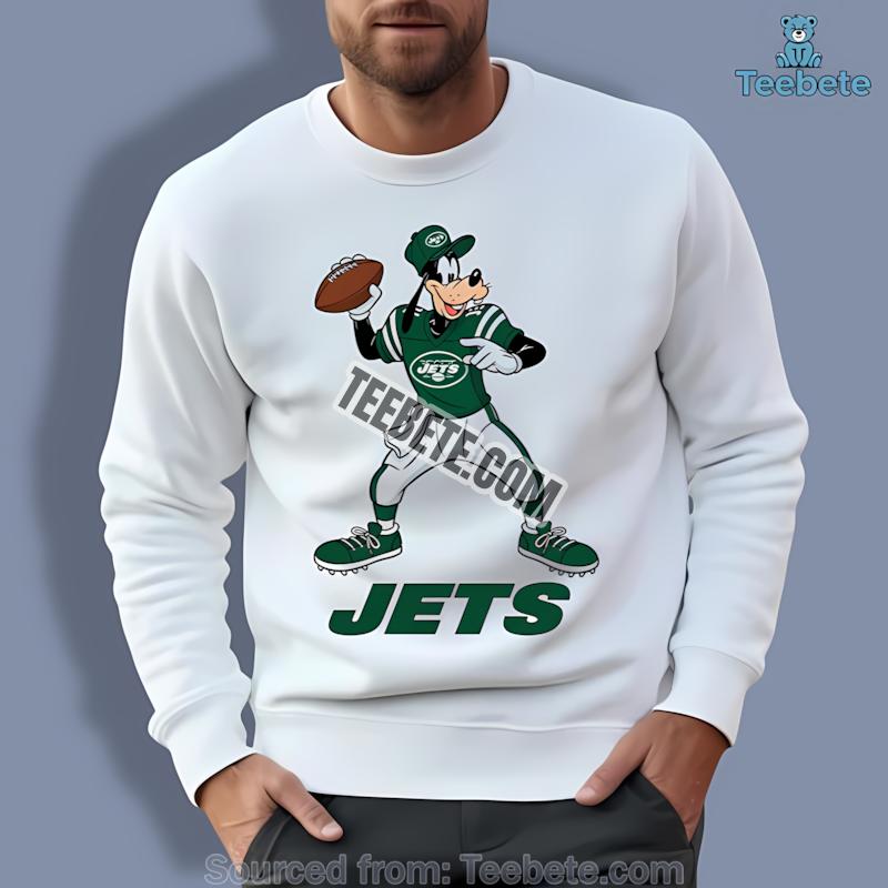 New York Jets Goofy Football Quarterback Long Sleeve New York Jets Goofy Football Quarterback Long Sleeve