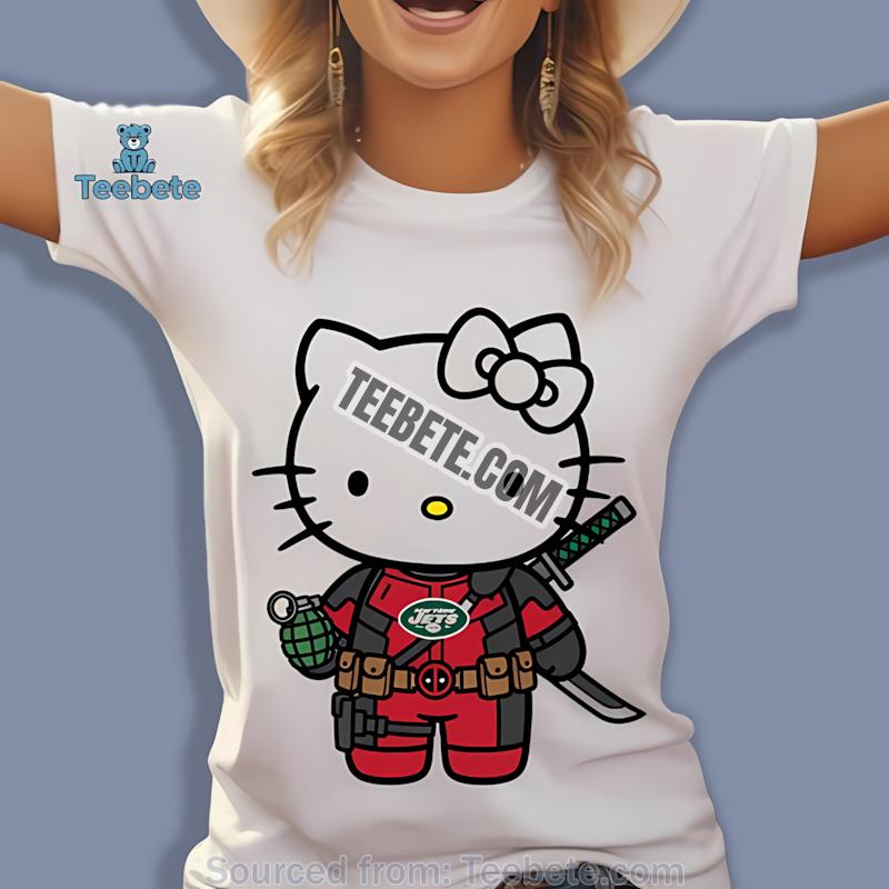 New York Jets Hello Kitty Deadpool Mashup Shirt