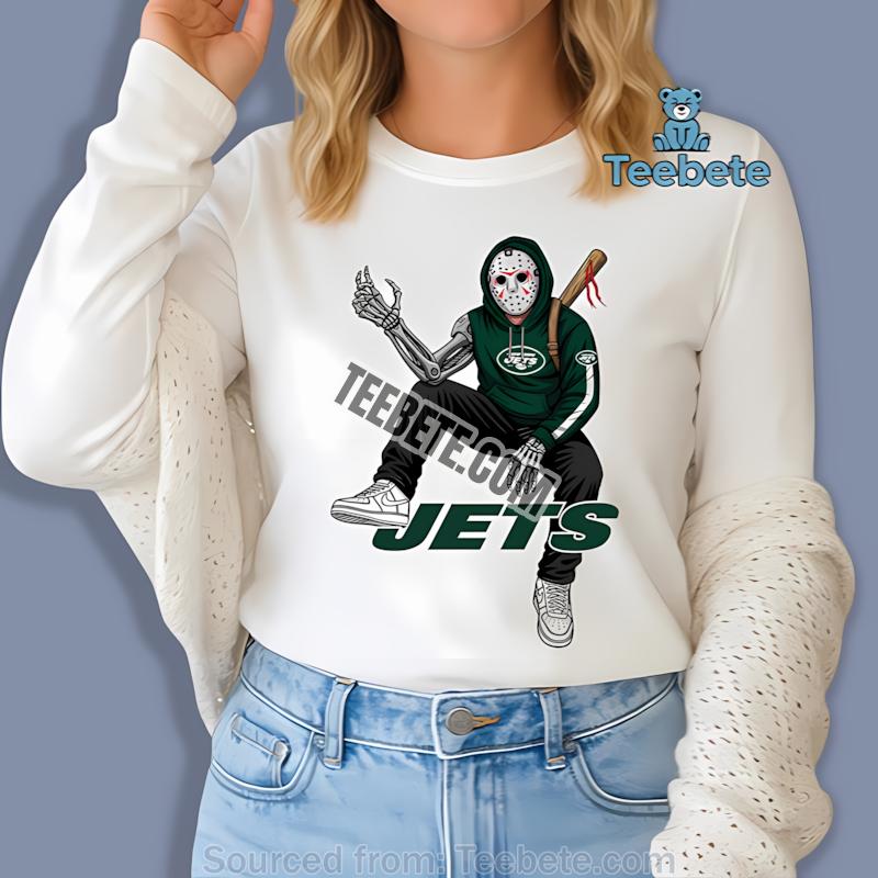 New York Jets Jason Voorhees Street Halloween Long Sleeve New York Jets Jason Voorhees Street Halloween Long Sleeve