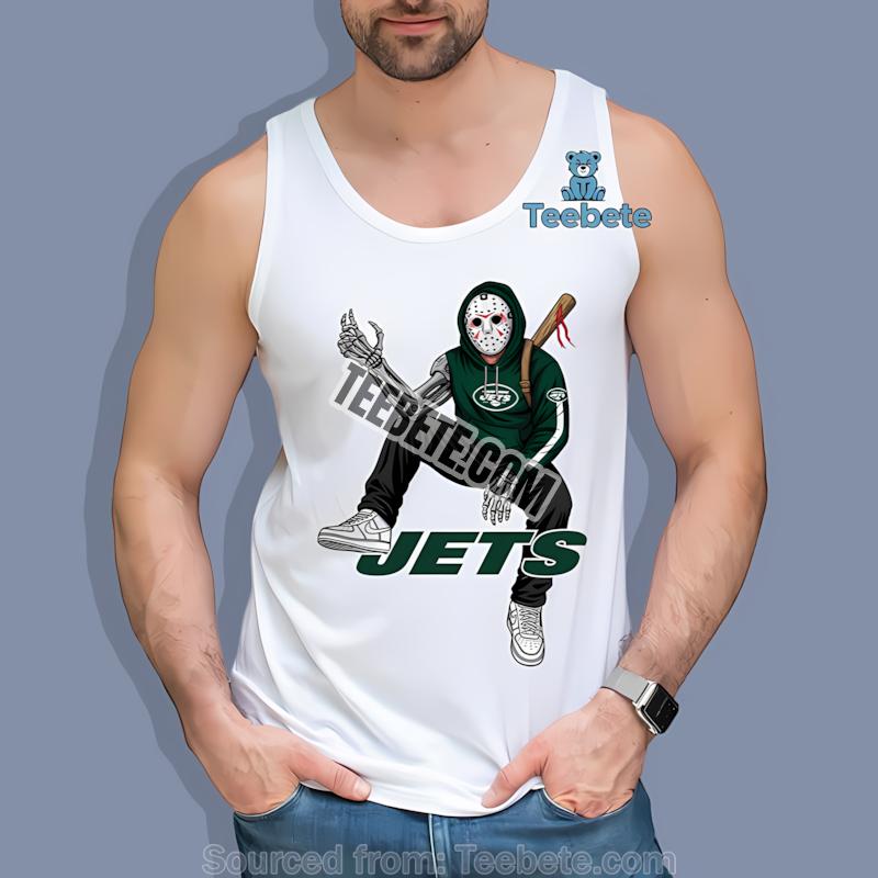 New York Jets Jason Voorhees Street Halloween Tanktop New York Jets Jason Voorhees Street Halloween Tanktop