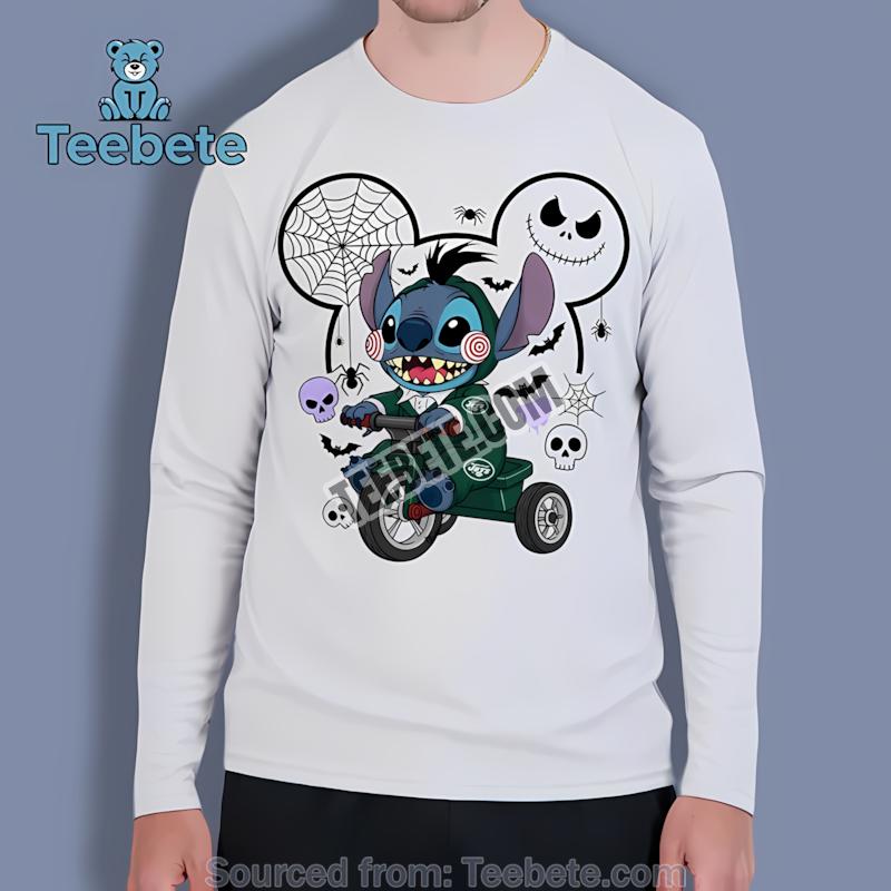 New York Jets Stitch Saw Horror Halloween Long Sleeve New York Jets Stitch Saw Horror Halloween Long Sleeve