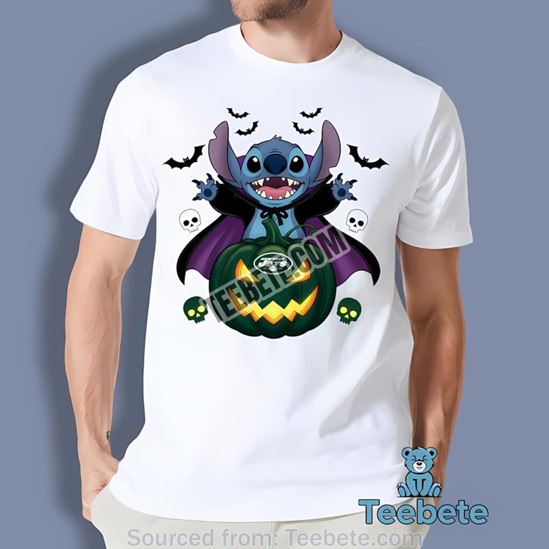 New York Jets Stitch Witch Halloween Shirt