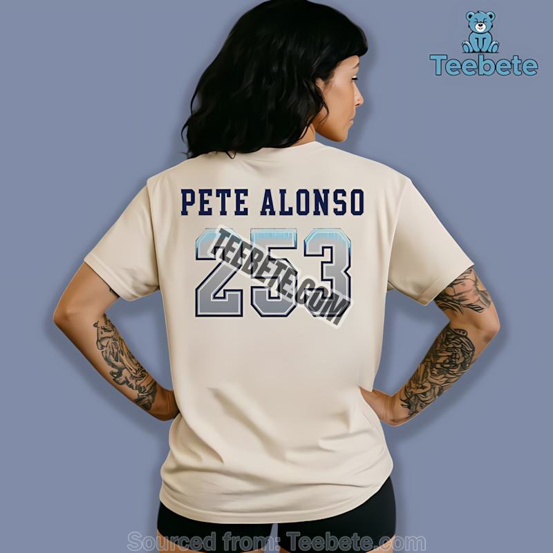 Pete Alonso 253 Icy Number Shirt