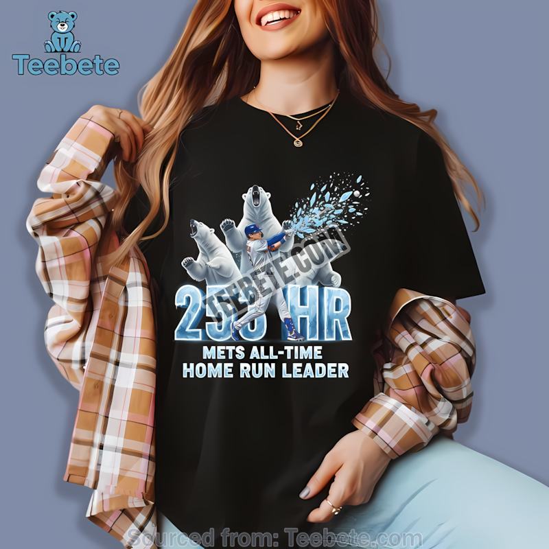 Pete Alonso Frozen Swing 253 Hr Mets Home Run Leader Shirt