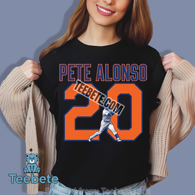 Pete Alonso Home Run Record Number Highlight New York Mets Shirt