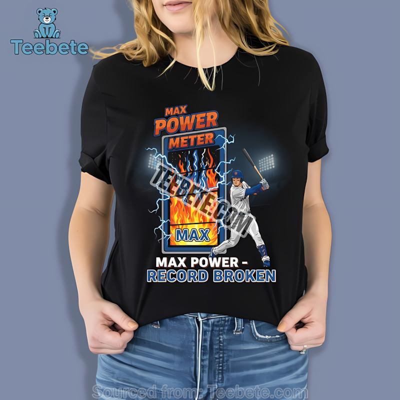 Pete Alonso Max Power Mets Home Run Record Celebration Shirt